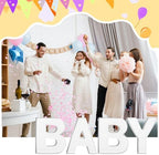 Mifoci 4 Pcs Large Baby Shower Food Trays 13.7" Charcuterie Board Letter Shaped Serving Platter Fillable Boxes for Gender Reveal Baby Shower Party Paper Chocolate Candy Decoration - Image 5