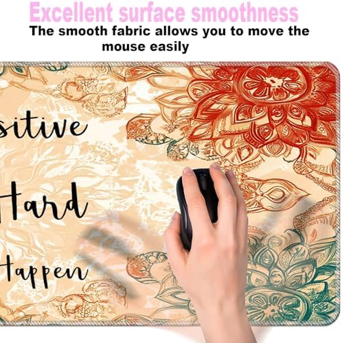 Keyboard Wrist Rest Set,Memory Foam Wrist Support Mouse Pad,31.5"x11.8" Desk Mat for Comfortable Typing & Pain Relief,Non-Slip Base for Office & Home Use - Inspirational Quotes - Image 5