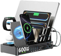 600W 3‑in‑1 Wireless Charger Stand for iPhone with 12‑Port Charging Station by SAIPKYGS