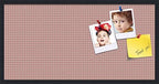 PinPix 36x18 inch Cork Bulletin Board. This Decorative Framed Pin Board Comes with Diamond Pattern in Pink and Beige Design and Satin Black. Ideal for Home, Office Decor or School (PinPix-290) by PinPixBulletinBoards