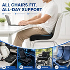 Seat Cushion for Office Chair, 2 Pack Memory Foam Chair Cushions - Image 6