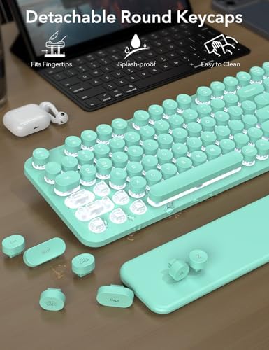 Wireless Keyboard and Mouse Backlit - Typewriter, Magnetic Wrist Rest - Image 6
