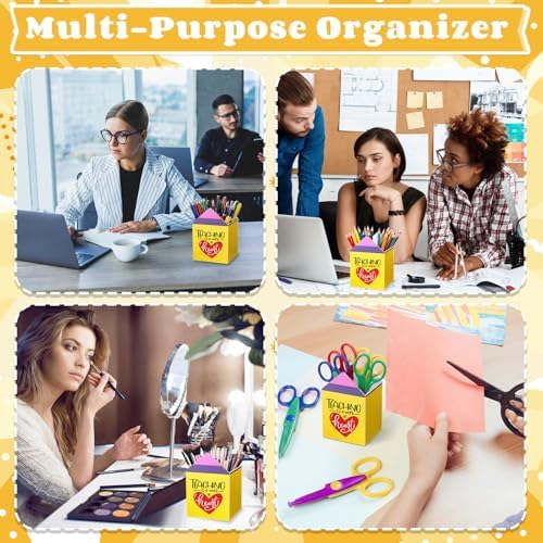 Sherr 10 Pcs Back to School Teacher Gifts Inspirational Pencil Cups Bulk - Image 6