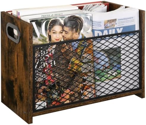 YINMIT Magazine Holder, Large Magazine Rack Floor, Book Storage Basket by YINMIT