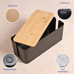 Tuwechen Cable Management Box, Wooden Style Large Cord Organizer Box - Image 4
