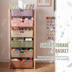 Geetery 12 Pack Classroom Storage Baskets with Handle,Terrazzo Color - Image 6
