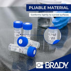 Brady Self-Laminating Polyester Pre-Sized Labels for Label Printer BMP41/BMP51/BMP53/M511-180 Self Adhesive Printer Labels - Black on White, Transparent (41,91 mm (W) x 12,70 mm (H)) - M4-124-461 - Image 4