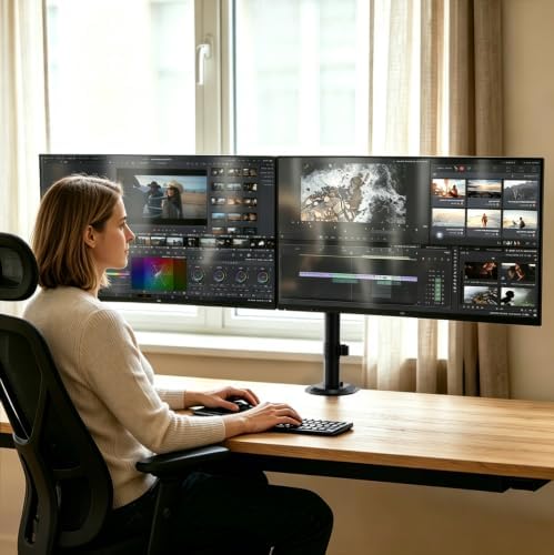 Dual Ultrawide Monitor Mount for 17-40'', up to 19.8lbs/arm - Image 6