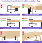 Univivi No Drill Under Desk Cable Management Tray, 36 inch Cable Management - Image 5