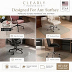 Tempered Glass Office Chair Mat for Carpet & Hardwood, 45" x 53", Starphire - Image 5