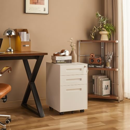 Approgreent Fully Assembled Home Office Filing Cabinet with Lock - Image 2