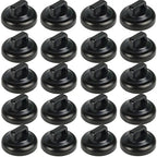 Magnetic Cable Zip Tie Mounts Clips Multipurpose Zip Ties Mount Base Holder Black Wire Cable Holder Mount Wire Clips Management for Home Office Marine Electrical Wiring (Black, 20 Piece) by CNHABAGUOrganizeItAll