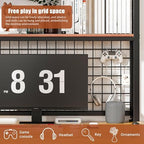 HUATOL Desktop Bookshelf for Computer Desk, 2-Tier Multipurpose Wood Countertop Bookshelf, Multipurpose Freestanding Storage Rack Display Shelf for Office, Home Decor, Kitchen, Brown - Image 4