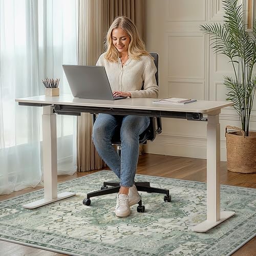 36"x48" Office Chair Mat for Hardwood Floor, Non-Slip Washable Green - Image 2