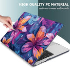 Mektron for 2026/2025/2024/2023 MacBook Air 15 INCH M5 A3448 /M4 A3241 /M3 A3114 /M2 A2941 Case, Printed Plastic Hard Shell Cover with 15.3" Liquid Retina Display Touch ID, Graffiti Flower - Image 4