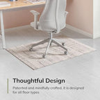 Anji Mountain 48" x 36" Rug'd Office Chair Mat for Carpet & Hardwood Floor - Image 3