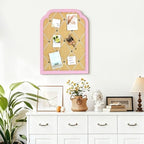 Linen Fabric Bulletin Board with Criss-Cross Ribbons, 17.7 x 23.6 - Image 5