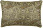 The HomeCentric Gold Pack of 2,12"x22" (30x55 cm) Lumbar Throw Pillow Covers, Faux Leather Beaded Pattern Bed Pillow Case, Animal Pattern Modern Style - Animal Bling by TheHomeCentric