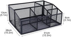 Snack Organizer for Pantry, Metal Mesh Storage Basket, Kitchen Counter Snack Box Tray, Drink Packet Holder, Tea Bag Organizer, Pantry Shelf Bin, Desk Drawer Rack for Coffee Bar, Home and Office - Image 7
