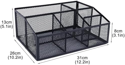 Snack Organizer for Pantry, Metal Mesh Storage Basket, Kitchen Counter Snack Box Tray, Drink Packet Holder, Tea Bag Organizer, Pantry Shelf Bin, Desk Drawer Rack for Coffee Bar, Home and Office - Image 7