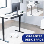 VIVO Black Screw-on 36 in Mesh Net Cable Management Holder, DESK-AC36MH-S - Image 5