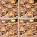 96 Pack Tea Light Candle Holders, Glass Clear Tealight Candle Holder Votive Candles Holders for Fall Wedding Table Centerpiece, Home Decor and Party Supplies by LOVELIGHTLOVELIFE