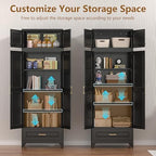 Polup Kitchen Pantry Cabinet, 90" Tall Metal Storage Cabinet with Doors - Image 6
