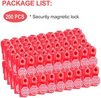 LeaGerous 200 Pcs Magnetic Peg Hook Stop Lock 6mm, Display Hook Magnet Security Locks Compatible with 4.5-5.9mm pegboard for Retail Store and Shopping Center (Red) - Image 7
