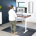 VIVO Dark Walnut 60 x 30 in Standing Desk, DESK-KIT-0W6D - Image 2