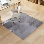 48" x 48" Gray Tempered Glass Chair Mat for Carpet & Hard Floors - Image 2