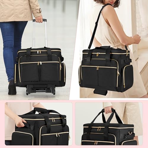 Rolling Teacher Bag with Wheels, Teacher Tote Bag Fits 15.6" Laptop - Image 5