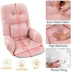 Office Chair Cushions with Armrest，Non-Slip Rocking Chair Pad with High Back Support for Dining Dorm Floor Car Office Patio - Image 2