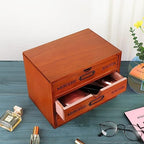 Small Wooden Drawers Wooden Box with Drawer Brown - Image 5