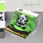 2026 Time Piece Calendar 3D Weekly Calendar Notepad 3D tear away calendar DIY Paper Carving Art Desktop Decoration Gift for Christmas Birthday Anniversaries J - Image 2