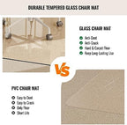 EASLY 36"X46" Chair Mat for Carpet-Office Chair Mat Tempered Glass for Home - Image 6