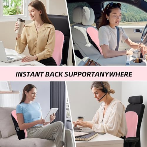 LIQUN Memory Foam Seat Waist Pillow, for Office Chair, Car, Game Chair Lower Back Pain Relief and Improve Posture Lumbar Support Pillow, (Grey) - Image 6