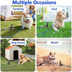 Heavy Duty Dog Tie Out Cable and Stake,30FT Rust Proof Dog Tether Leads for Yard,360°Swivel Spiral Dogs Stake&Chain Up to 200 lbs, Ground Anchor for Outdoor Beach Camping - Image 7