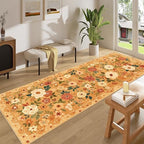 DUKINO 3x8 Kitchen Runner Rug, Washable Rug for Hallway Non Slip, Orange - Image 3