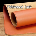 Non-Slip Cork Large Desk Mat Dual-Sided Office Mouse Pad, Waterproof Writing Protector Pad Desk Accessories for Home(Orange,80x40cm) - Image 2