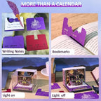 3D Calendar 2027 with Light Tear Away Timepiece Calendar for Desktop Decor - Image 2