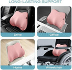 Skechers Lumbar Pillow Premium Gel & Memory Foam, Lumbar Support Pillow for Office,Chair Lower Back Pain Relief Lumbar Pillow,Ergonomic Back Support Pillow for Office Chair,Car,Home,Travel,Pink - Image 6