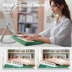 Ospelelf Keyboard Wrist Rest Pad, Comfy Ergonomic Keyboard Stand Riser Holder, Computer Wrist Support Cushion forTyping, Green - Image 4