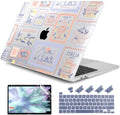 DONGKE Compatible with MacBook Pro 13 inch Case 2024 2023-2020 Release A2338 M2/M1 A2251 A2289 with Retina Display & Touch ID, Plastic Hard Shell & Keyboard Cover & Screen Film - Italy Stamp by DONGKE