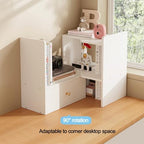 Wood Desktop Bookshelf, Freestyle Adjustable Wood Display Desk Shelf - Image 5
