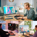 Mouse Pad Wrist Support, Laokiiy 2 in1 Keyboard Wrist Rest+ Ergonomic Mouse Pad, Non-Slip Wrist Rest for Computer Keyboard, Made Easy Typing & Relieve Wrist Pain(Flower) - Image 7