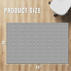 KMAT Office Chair Mat, 45x53in Heavy Duty Hardwood/Tile Floor Protector, Floor Mat Computer Desk Mat for Rolling Chairs, Work, Study, Office, Grey - Image 2