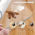 Azadx Office Chair Mat for Hardwood Floor, 57"x84" Clear Desk Chair Mat - Image 6