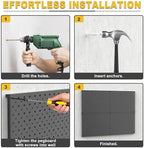 Ultrawall Metal Pegboard Panels, Pegboard Wall Organizer, Black Peg Boards - Image 7