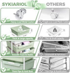 SYKIARIOL Rolling Craft Storage Cart with 4 Drawers,Kids Craft Cart,Green - Image 4