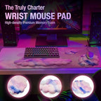Premium Quality Cloud Wrist Rest Keyboard, Mouse Pad, Wrist Rest Pad, Wrist Rest for Computer Keyboard, Cloud Drink Coaster and Mouse Pad - Image 3